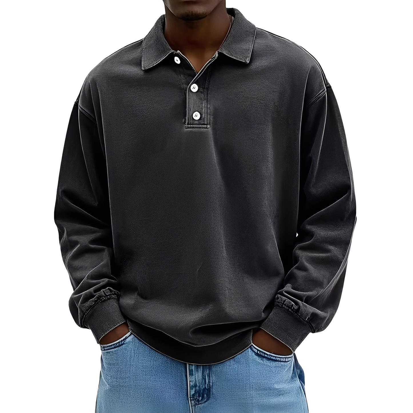 Chris - Klassisches dickes Langarmshirt für Herren