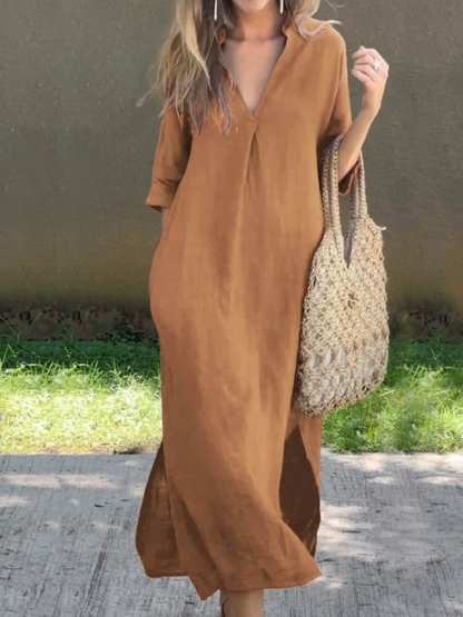 Brigittel - Damenlanges Kleid