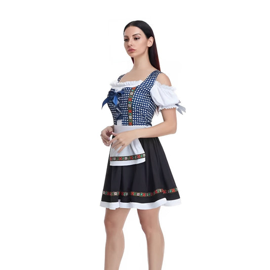 Michele - Stilvolles kariertes Oktoberfest-Dirndlkleid für Damen