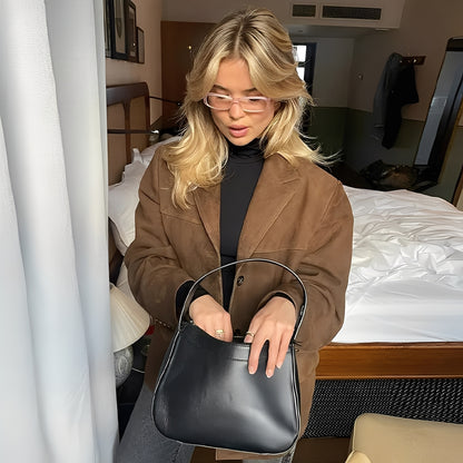 Laura - Klassische Lederjacke mit Reverskragen für Damen