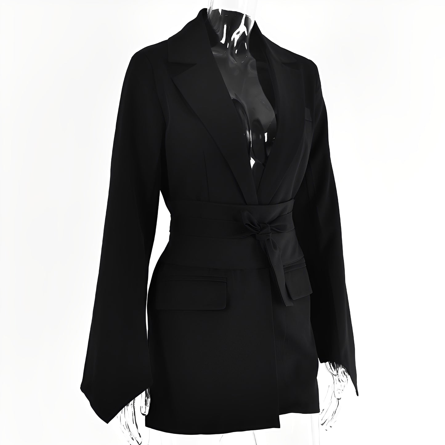 Malvina - Casula Anzugblazer mit Gürtel für Damen