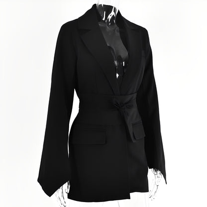 Malvina - Casula Anzugblazer mit Gürtel für Damen