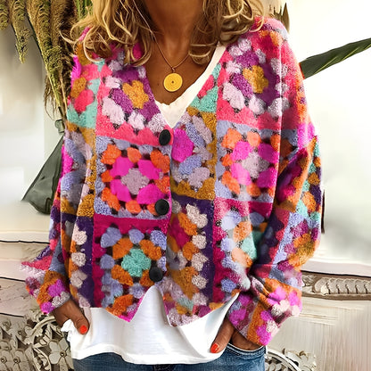 Nydia - Lässiger, weicher Pullover mit Aufdruck für Damen