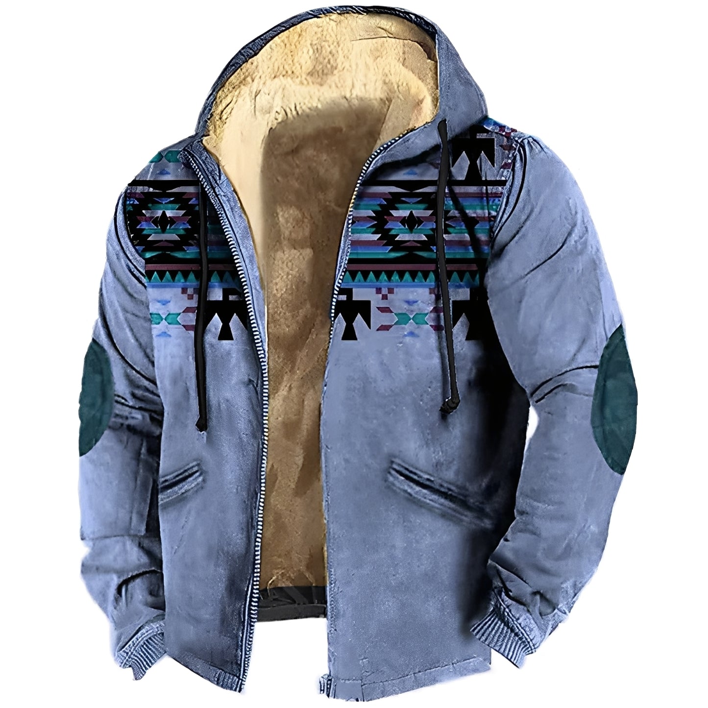Terrance - Kapuzenjacke im Tribal-Stil für Herren
