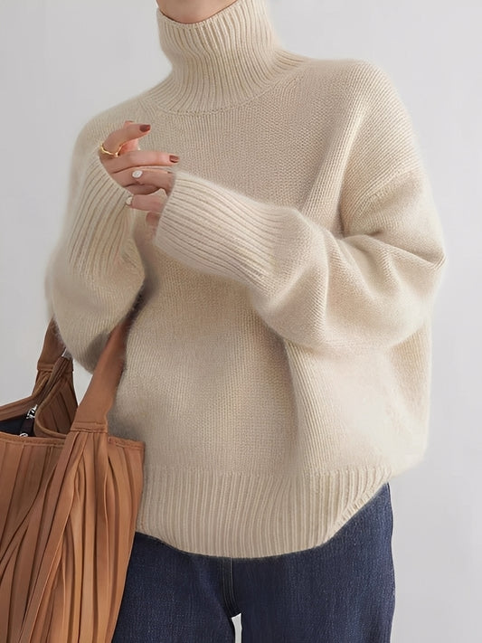 Natalia - Eleganter Rollkragenpullover aus Kaschmir für Damen