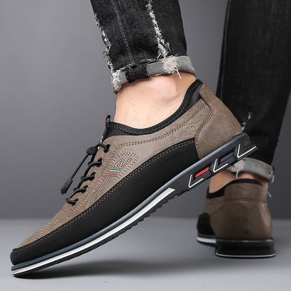 Aaron - Lässige rutschfeste Ledersneaker für Herren