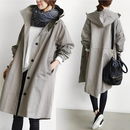 Alicia - Damen-Trenchcoat mit Kapuze