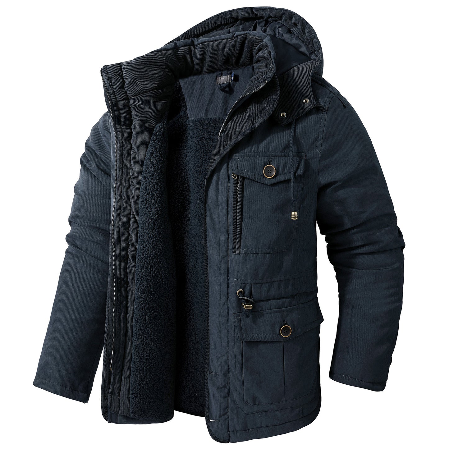 Graysen - Warme, dicke Jacke mit Kapuze für Herren