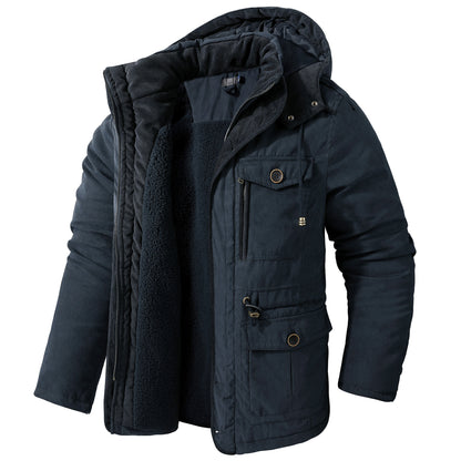 Graysen - Warme, dicke Jacke mit Kapuze für Herren