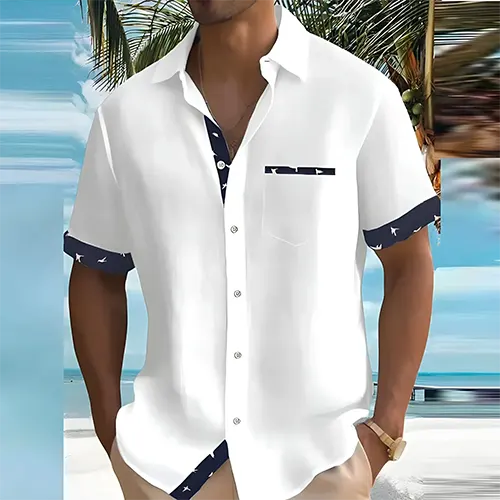 Flavus - Schickes Herren-Sommerhemd Kurzarm