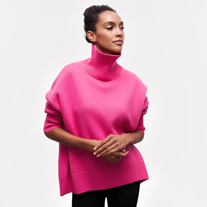 Margery - Lockerer Pullover mit hohem Kragen für Damen