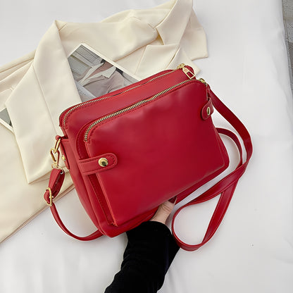 Michaela - Klassische Leder-Umhängetasche für Damen