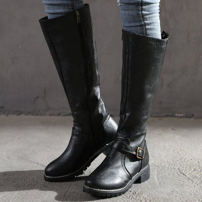 Marly - Lässige Stiefeletten mit Zier-Schnalle für Damen