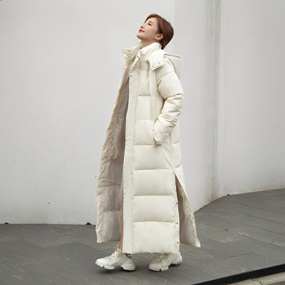 Maylis - Langer, warmer, gesteppten Damen-Wintermantel