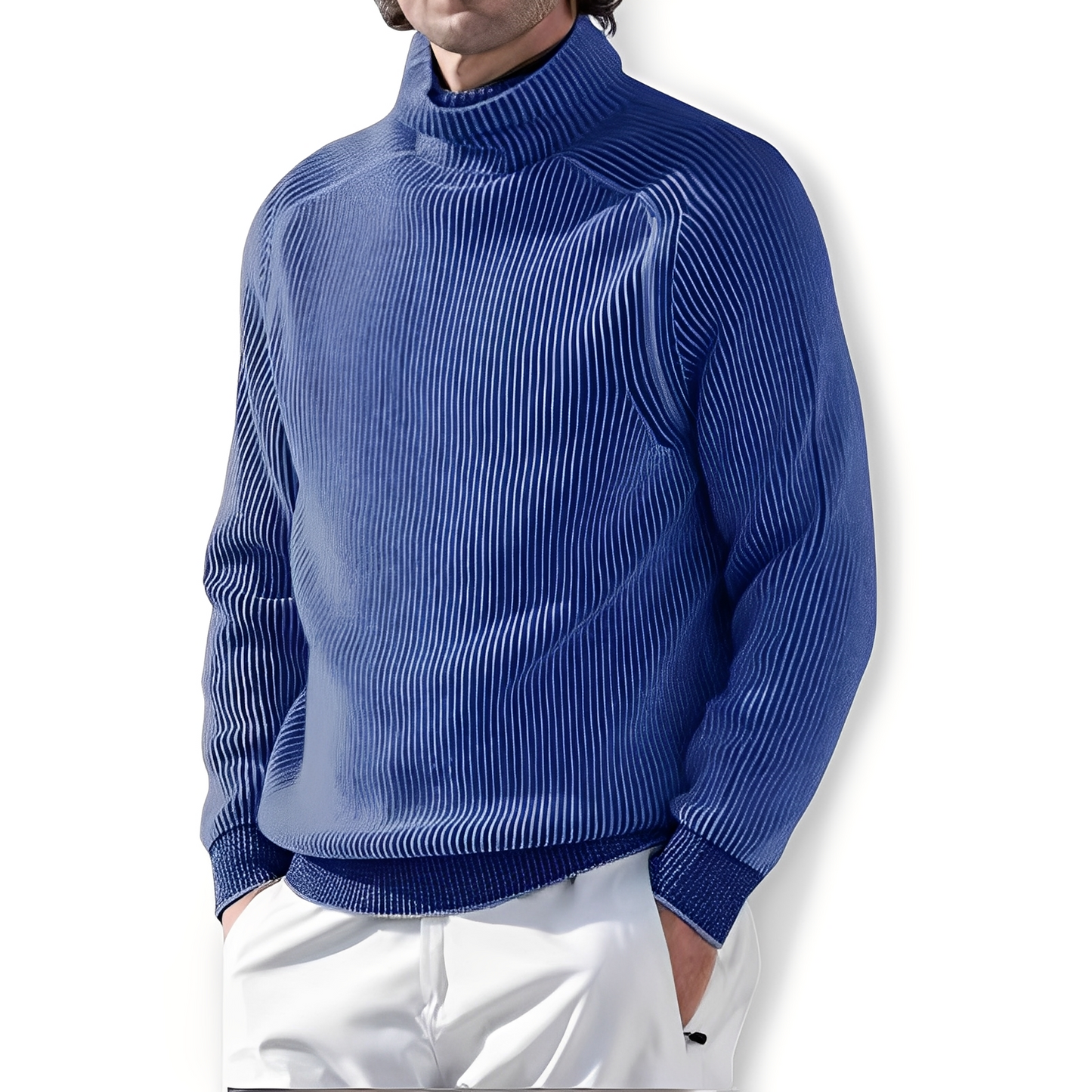 Jarrett - Lässiger Kaschmirpullover mit hohem Kragen für Herren