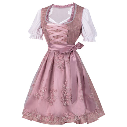 Rachael - Klassisches Oktoberfest-Dirndlkleid mit Schleife für Damen