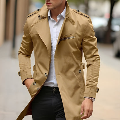 Derrick - Eleganter Trenchcoat mit Reverskragen für Herren