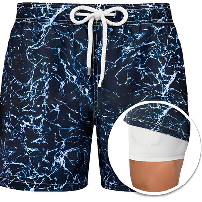 Edric - Stilvolle bedruckte Badeshorts für Herren