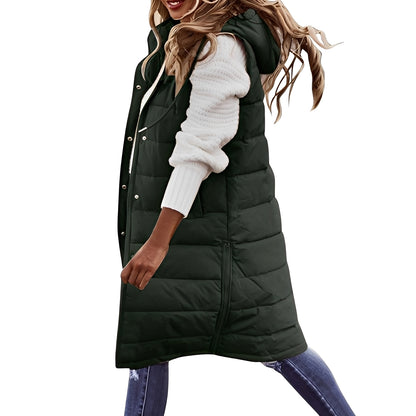 Brenna - Elegante lange Daunenjacke für Damen