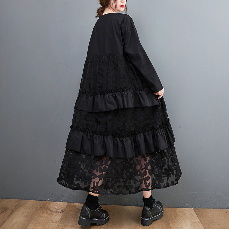 Lauryn - Lässiges Bohemian-Kleid mit Rüschen für Damen