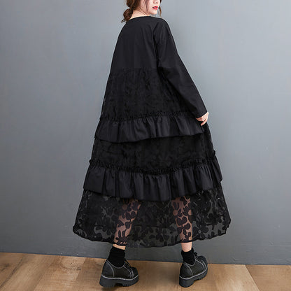 Lauryn - Lässiges Bohemian-Kleid mit Rüschen für Damen