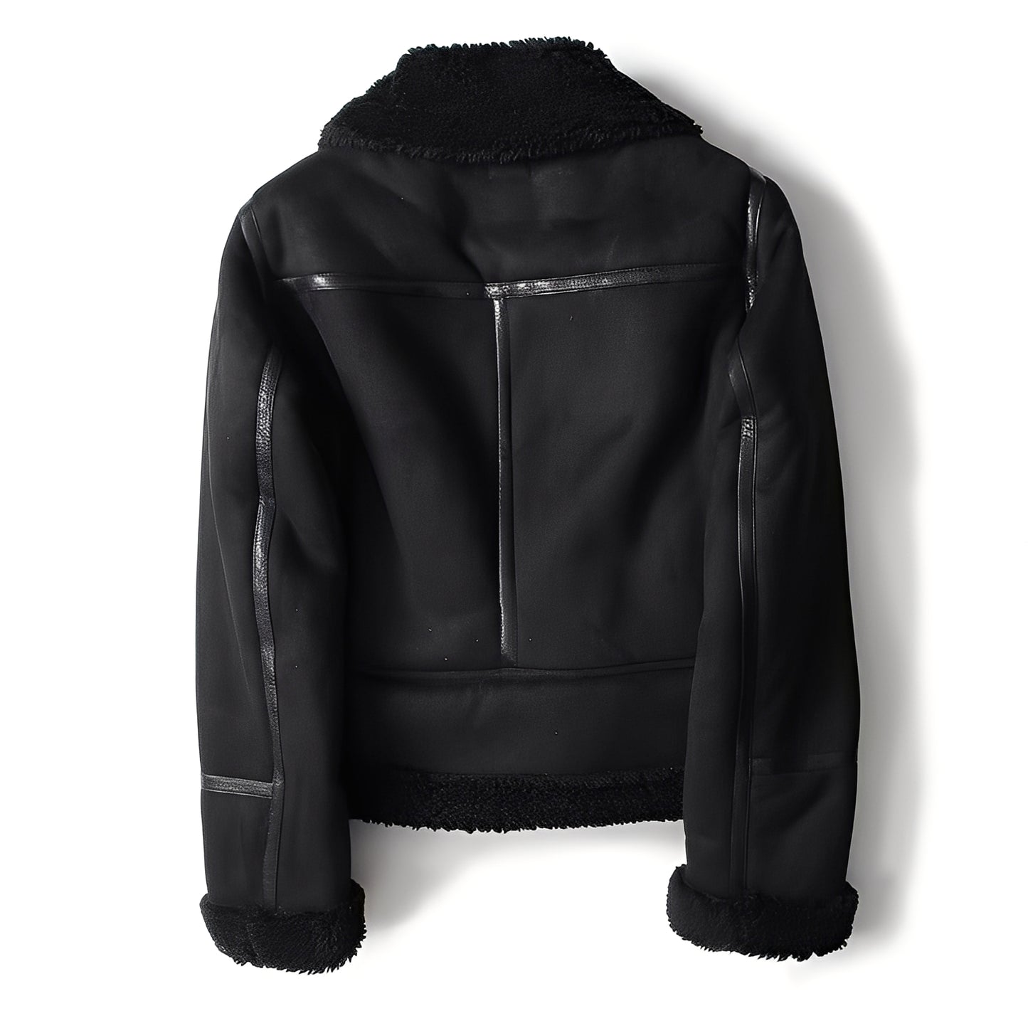 Yasmine - Warme Bikerjacke aus Lammfell für Damen