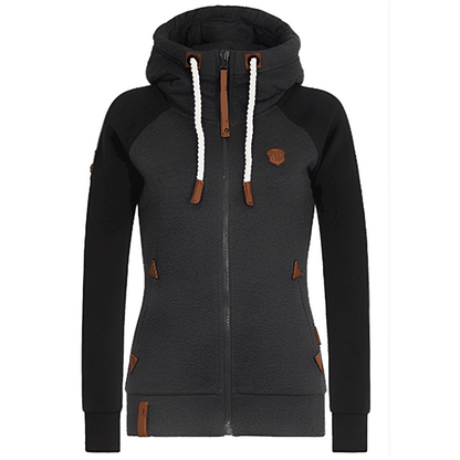 Elinor - Bequemer Kapuzenpullover mit Reißverschluss für Damen