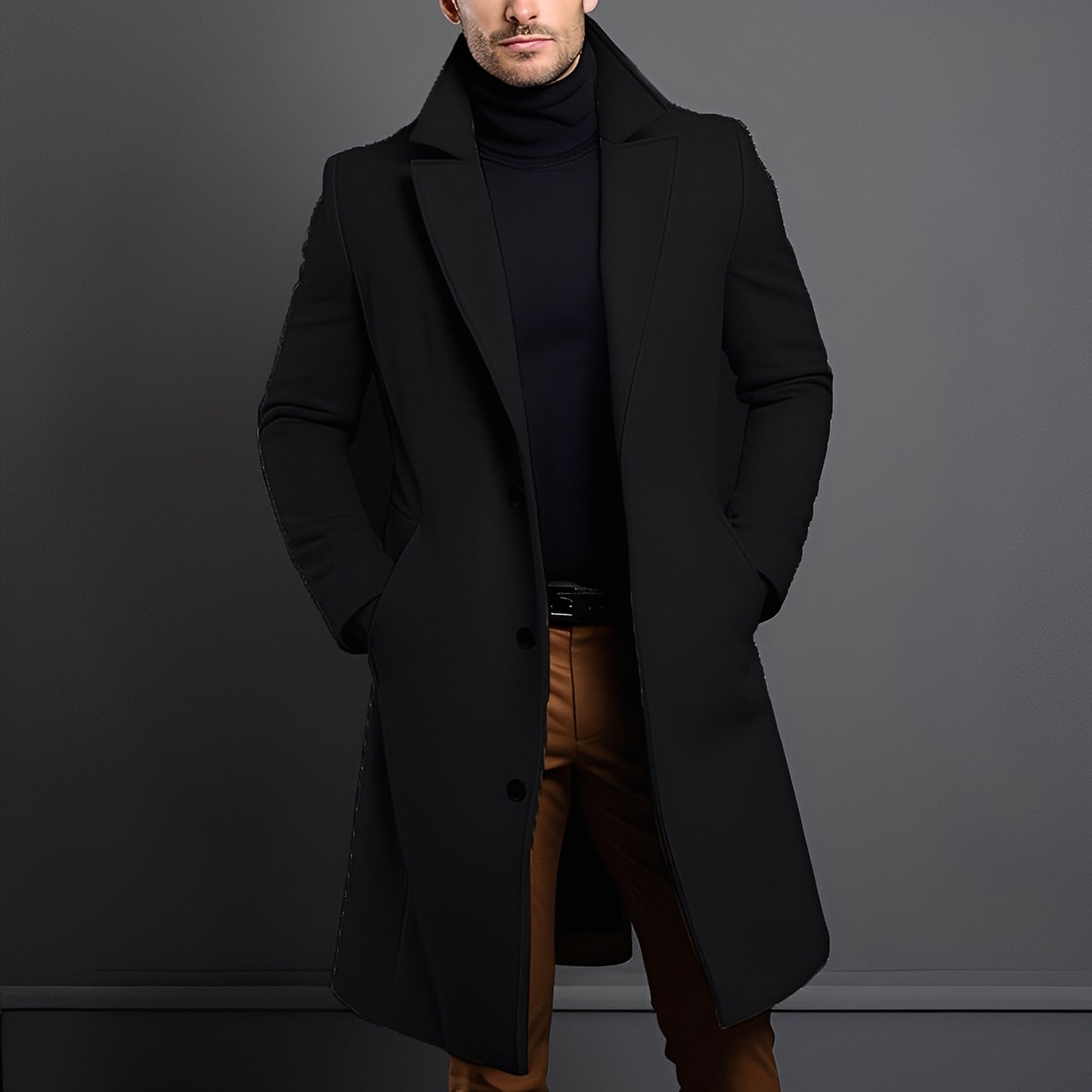 Clifton - Moderner Woll-Trenchcoat für Herren