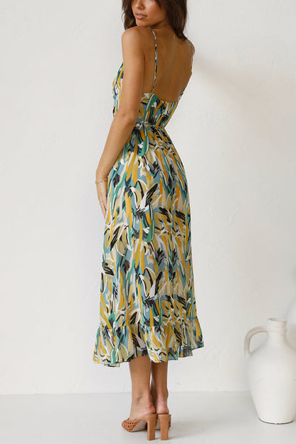 Charité – Farbiges Midi-Kleid
