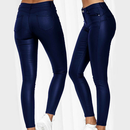 Dina – Stretch-Kunstlederhose