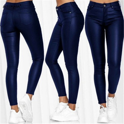 Dina – Stretch-Kunstlederhose