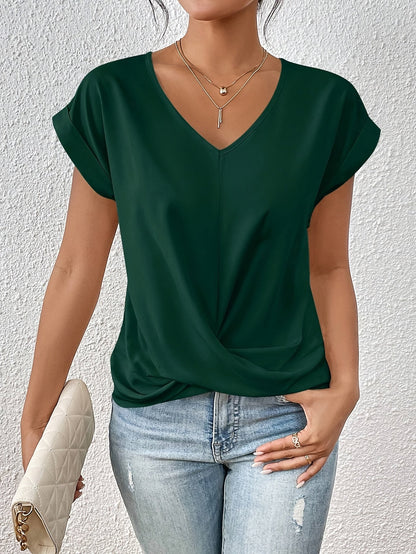Gunnhild - Damen T-Shirt mit Herz-Ausschnitt