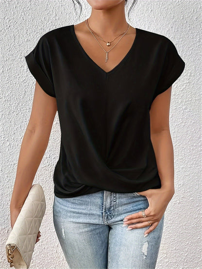 Gunnhild - Damen T-Shirt mit Herz-Ausschnitt