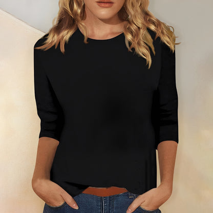 Louisa - Lässiges, schlichtes Langarmshirt für Damen