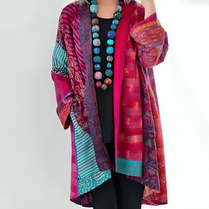 Sarah - Boho-Kimono mit Print für Damen
