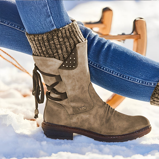 Sharalyn - Bequeme Winterstiefel für Damen in halber Wadenlänge