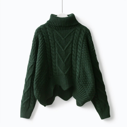 Catrina - Lässiger, warmer Rollkragenpullover aus Strick für Damen