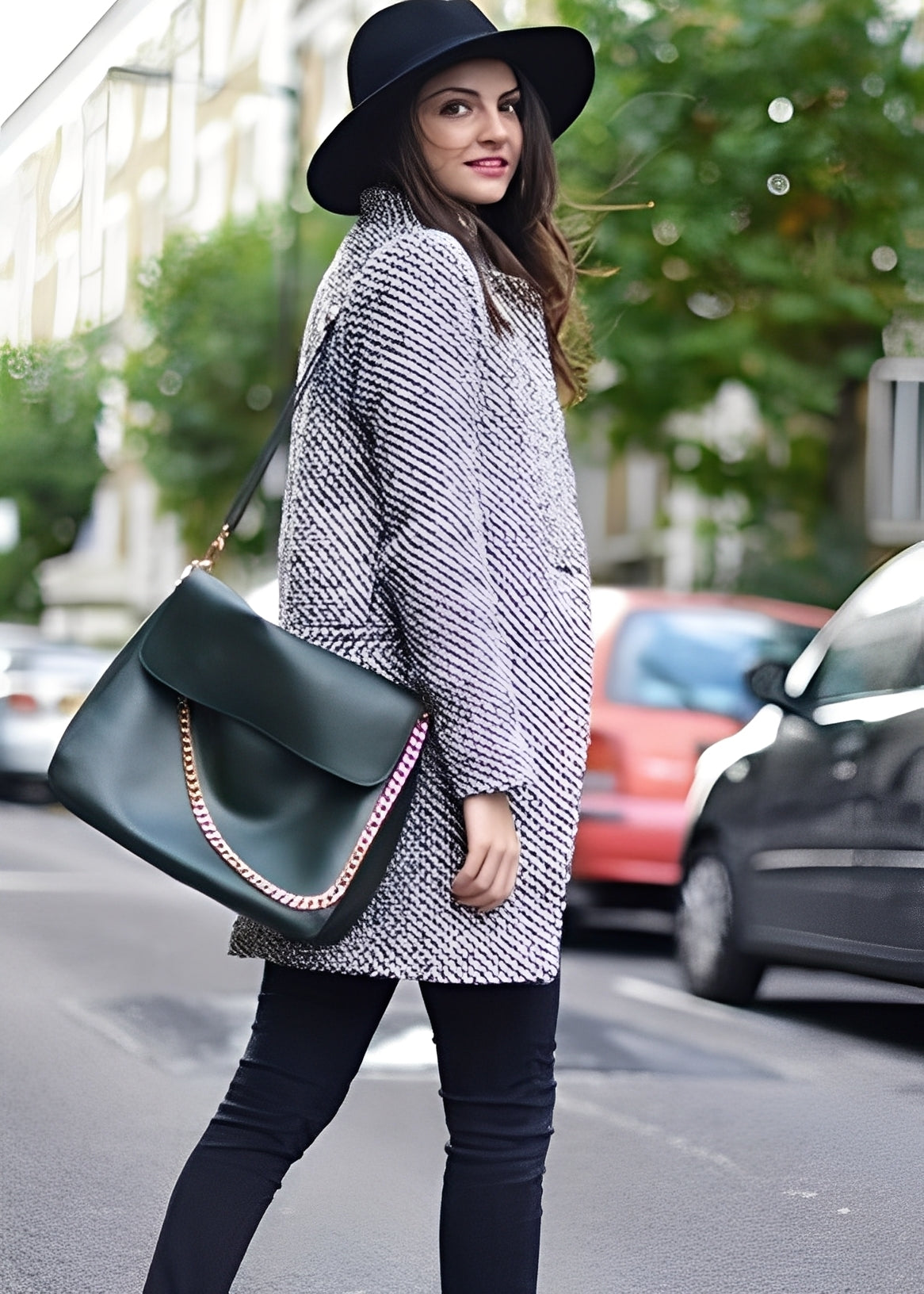 Pamelia - Moderner langer Mantel für Damen