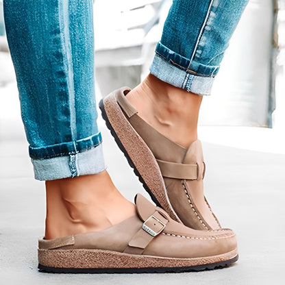 Briana - Bequeme Slip-On-Sandalen mit Schnalle für Damen