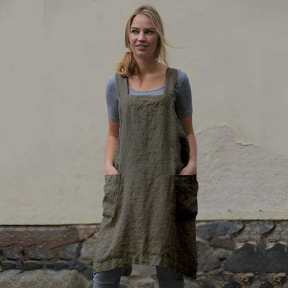 Mozelle - Lässiges Schürzenkleid mit Taschen für Damen