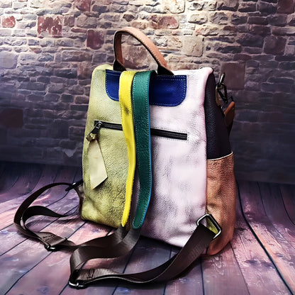 Alayna - Klassischer Lederrucksack für Damen