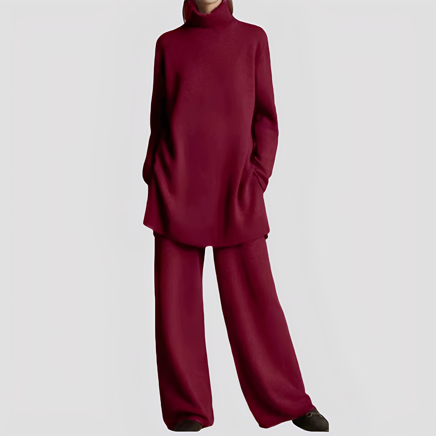 Jessica - Stilvolles Lounge-Set mit hohem Kragen für Damen