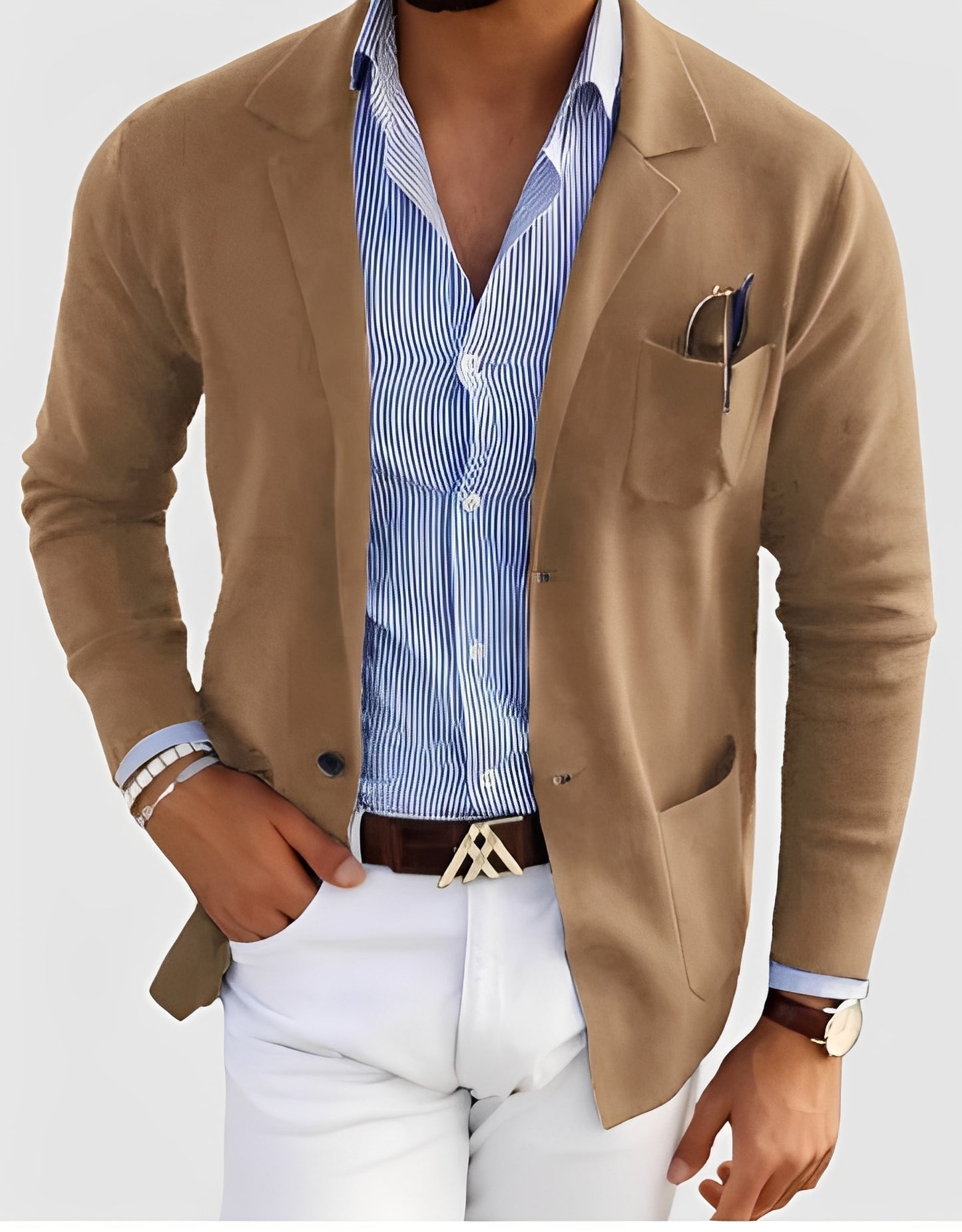 Giffard - Elegante Wolljacke mit doppelter Knopfleiste für Herren