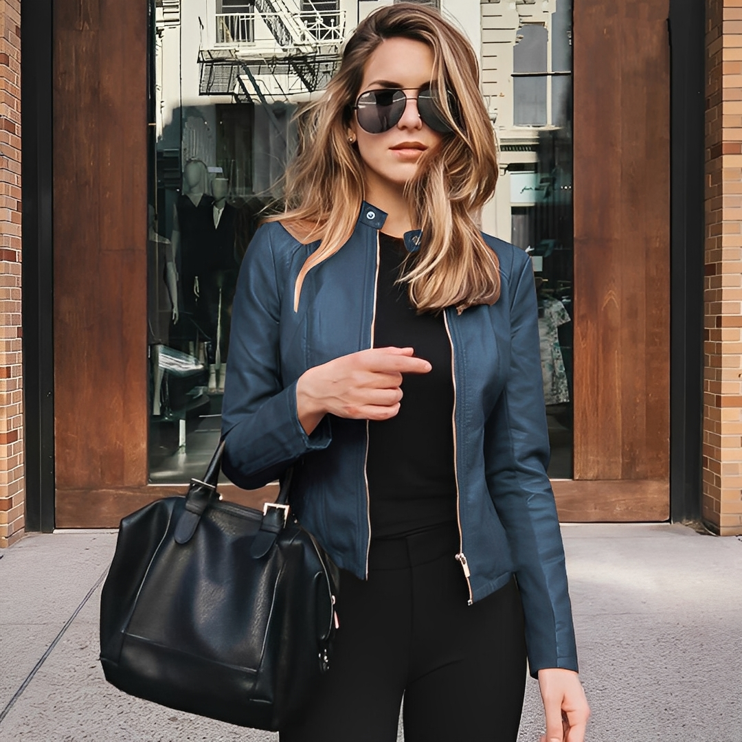 Lysiane - Schicke Winterlederjacke für Damen