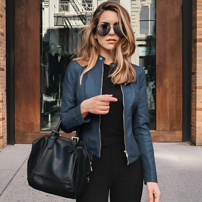 Lysiane - Schicke Winterlederjacke für Damen