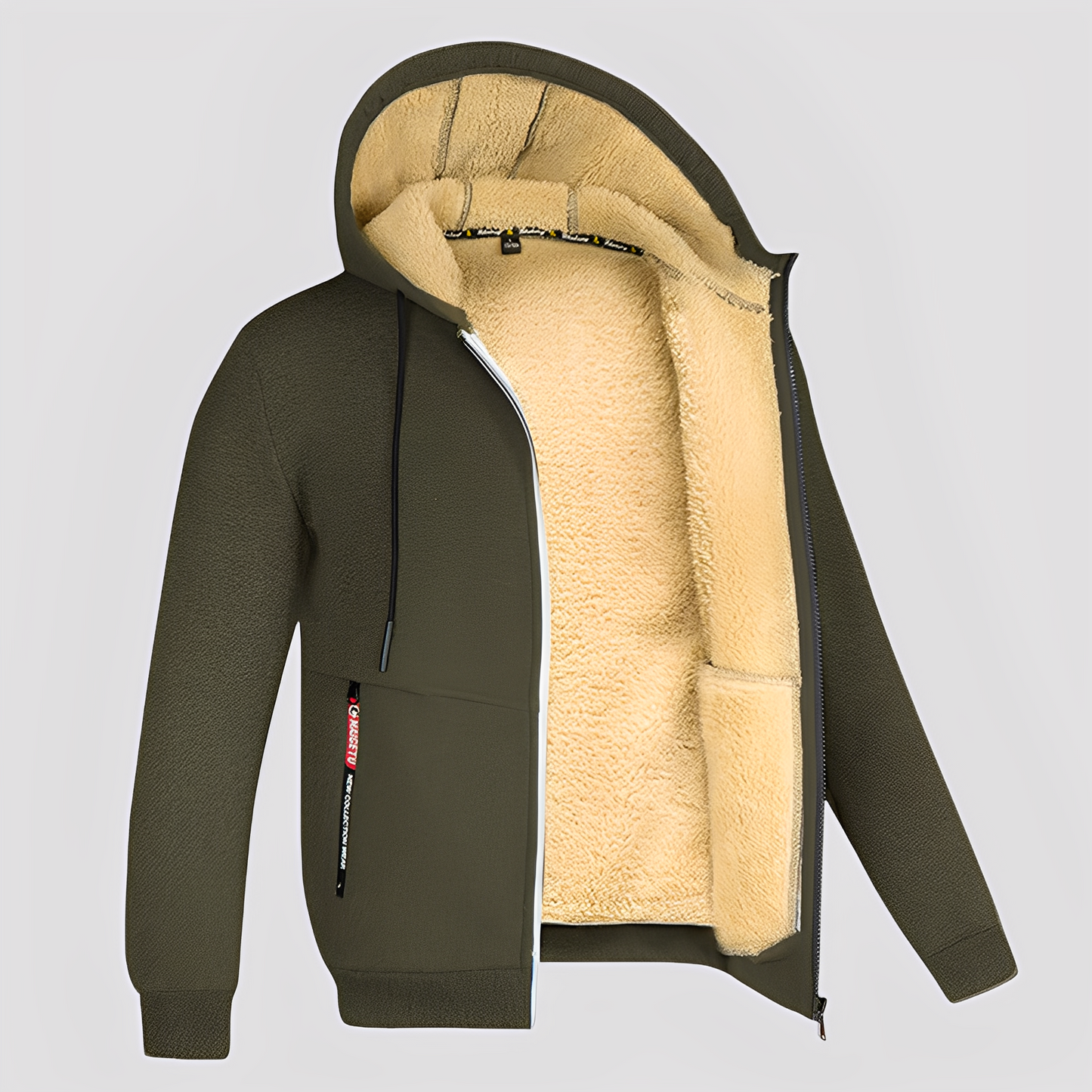Waldo - Schlichter, mit Fleece gefütterter Hoodie für Herren