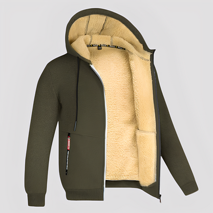 Waldo - Schlichter, mit Fleece gefütterter Hoodie für Herren