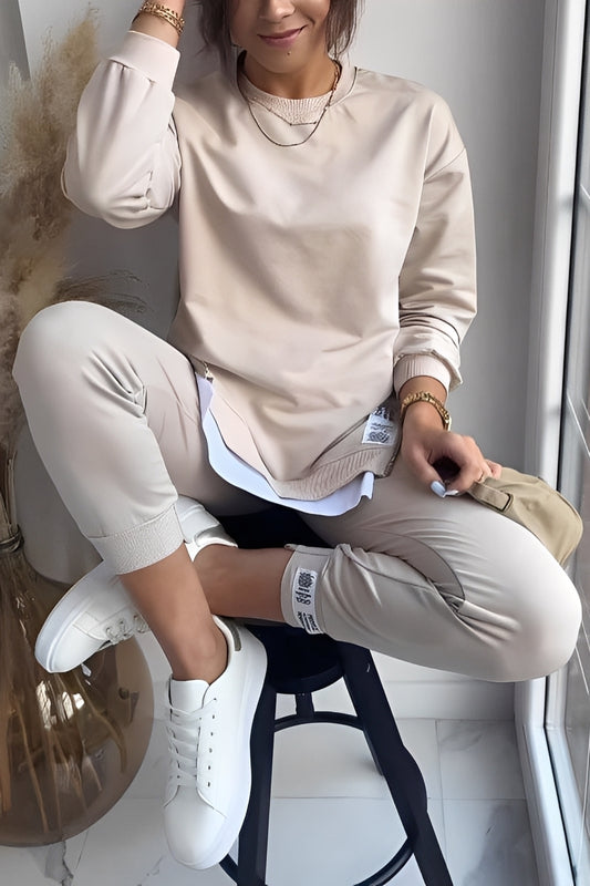 Kristine - Lässiges Sweatshirt- und Hosen-Set für Damen