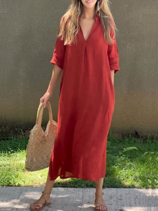 Brigittel - Damenlanges Kleid