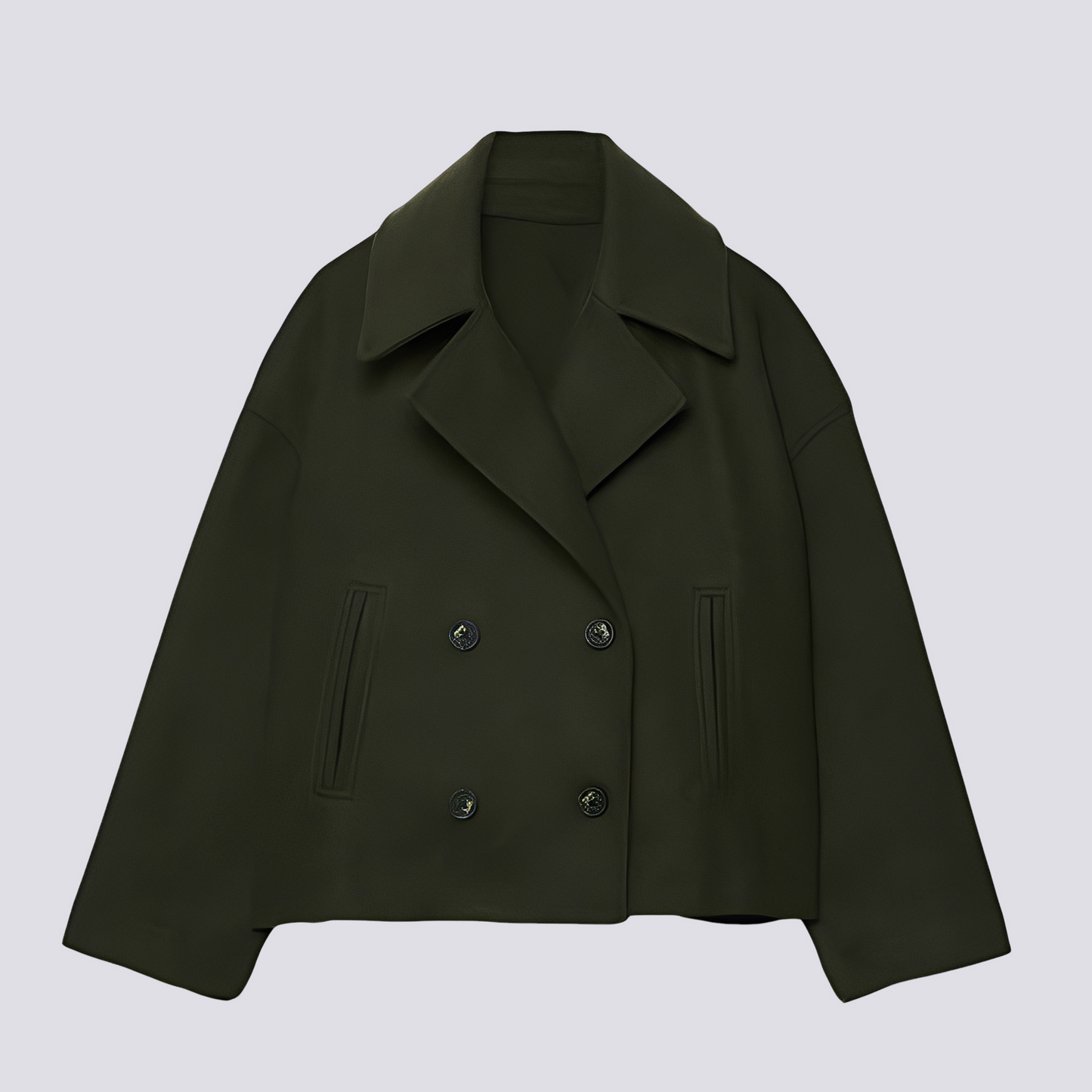 Bethney - Elegante kurze Wolljacke mit Reverskragen für Damen